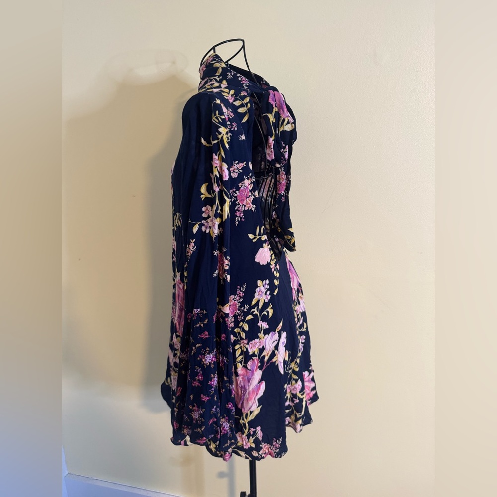 NWT Free People Tate Floral Midnight Combo Tunic Dress Size XS - Picture 6 of 8